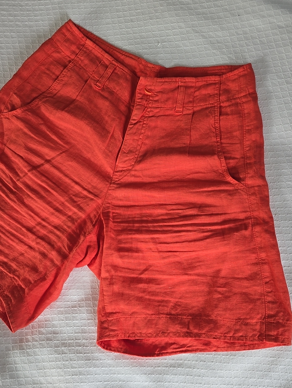 SUGAR Products Paris 100% Linen Bermuda Shorts Made in France FR 38